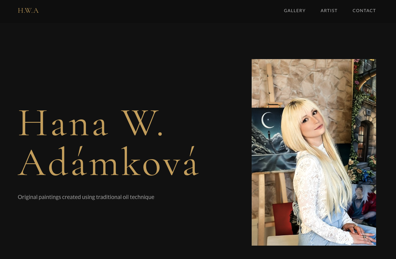 Hana W. Adámková website